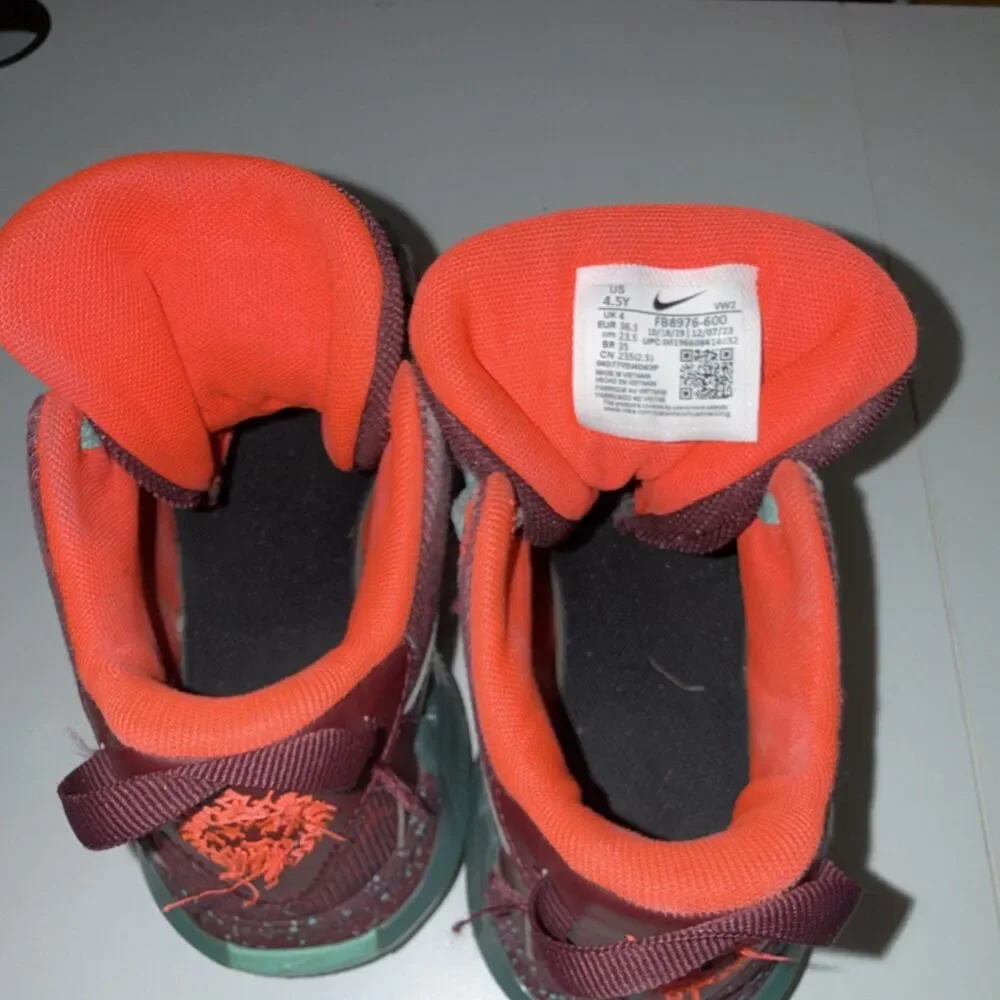 Nike LeBron Witness 7 FB8976-600 Sneakers Burgundy Orange Kids US 4.5Y